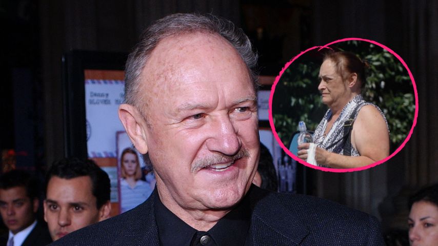 Collage: Gene Hackman und Leslie Anne Allen
