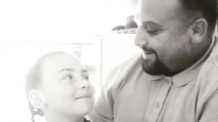 DSDS-Star Menowin Fröhlich mit seiner Tochter Geneve