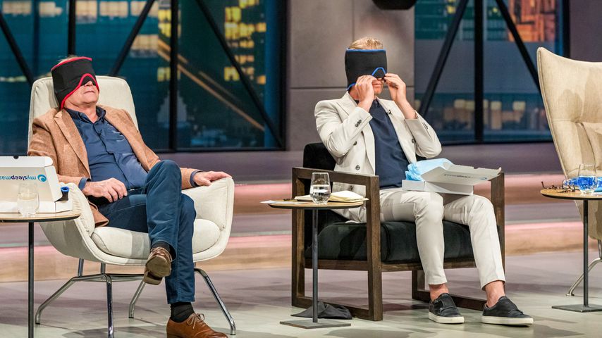 Georg Kofler und Nico Rosberg mit der mysleepmask bei "Die Höhle der Löwen"