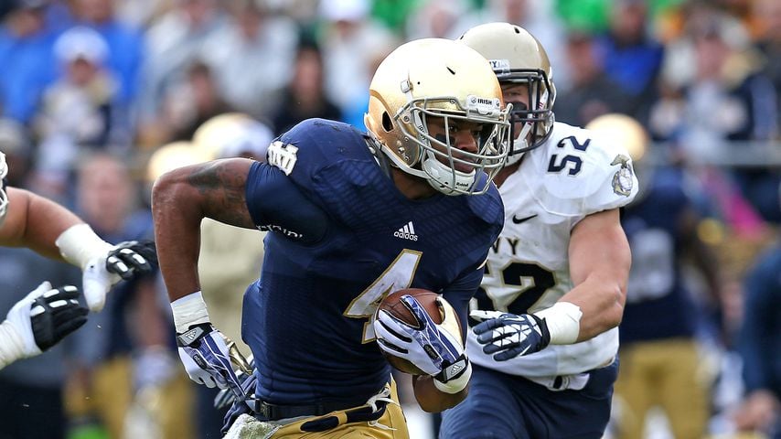 George Atkinson bei Notre Dame, November 2013
