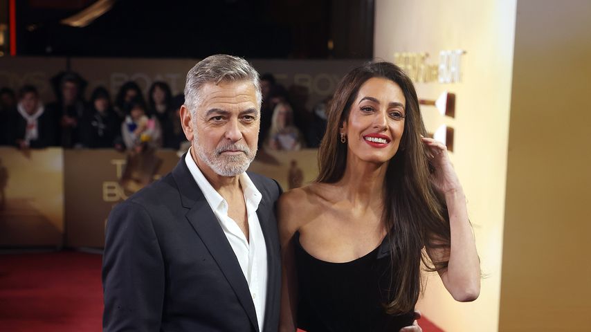 George Clooney, Schauspieler, mit seiner Frau Amal