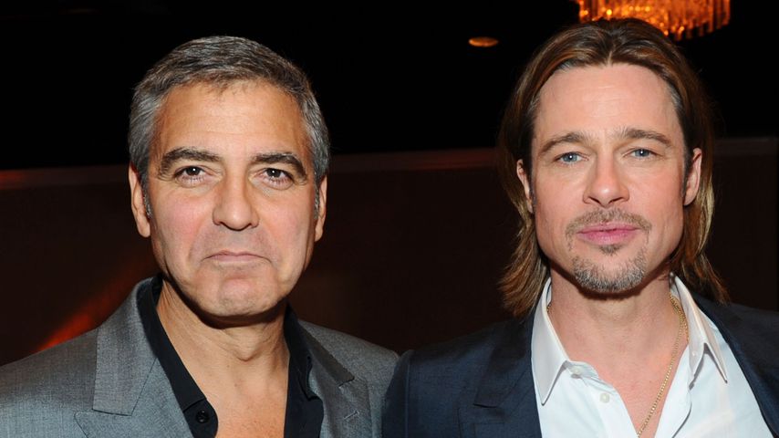 George Clooney und Brad Pitt in Beverly Hills