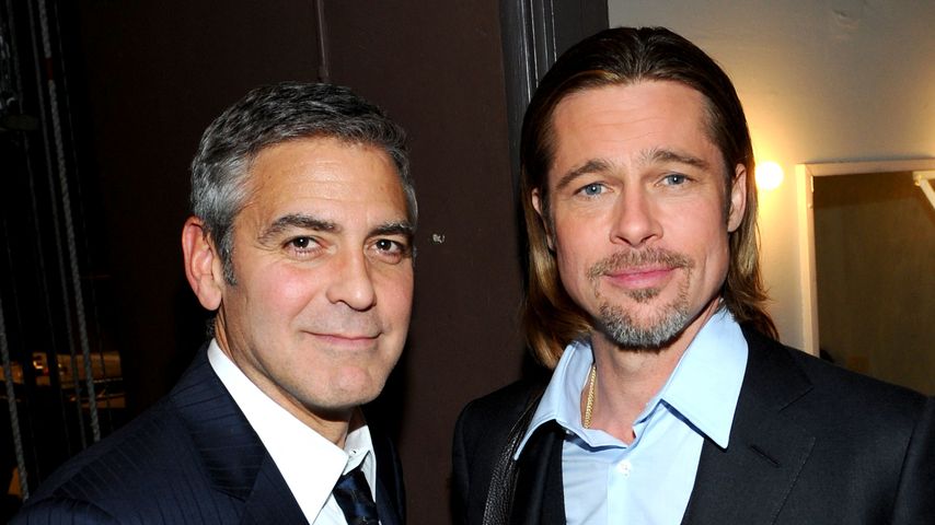 George Clooney und Brad Pitt im Jahr 2012