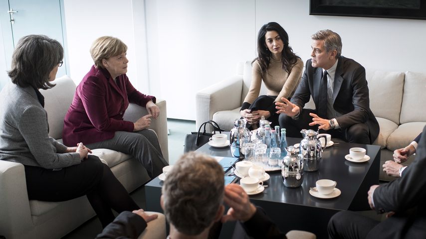 George Clooney: Treffen mit Angela Merkel im Kanzleramt!