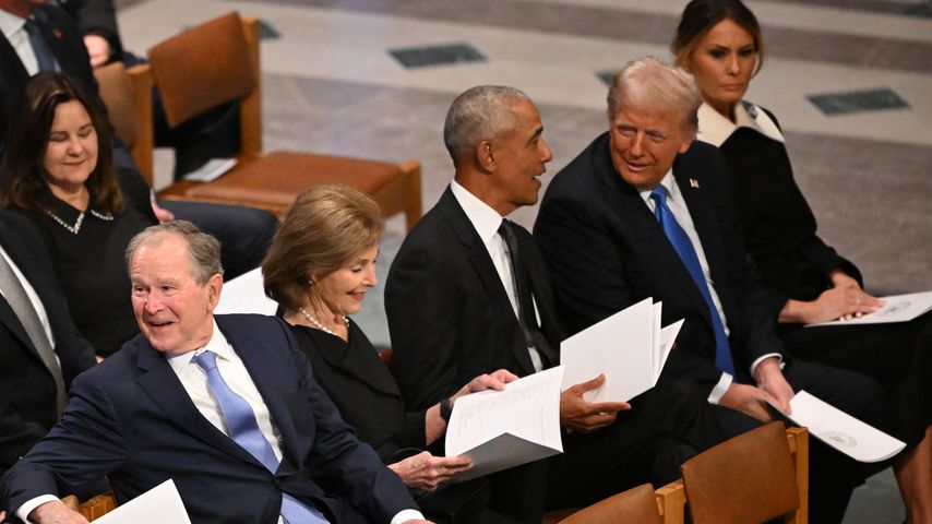 George W. Bush, Laura Bush, Barack Obama und Donald Trump im Januar 2025