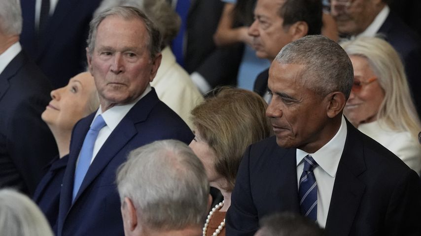 George W. Bush und Barack Obama vor der Vereidigung von Donald Trump als 47. US-Präsident