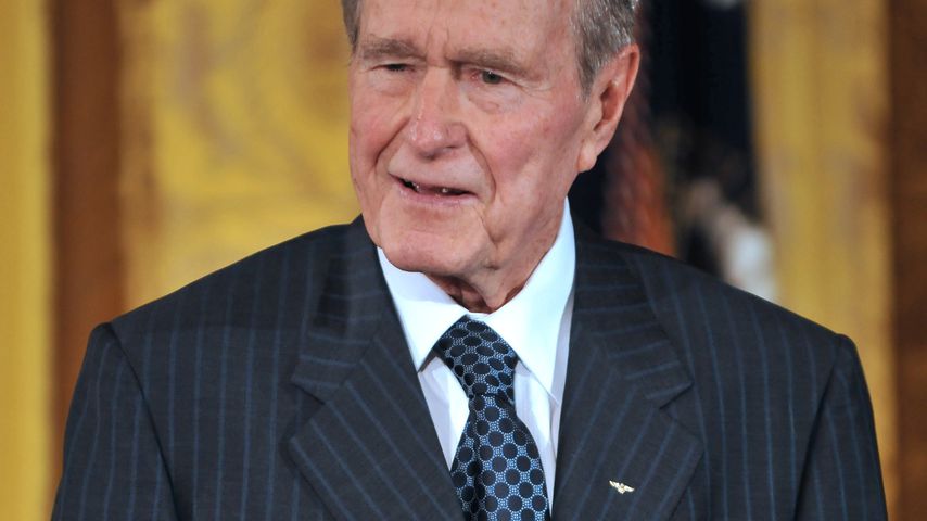 George W. H. Bush im Weißen Haus in Washington DC im Januar 2009