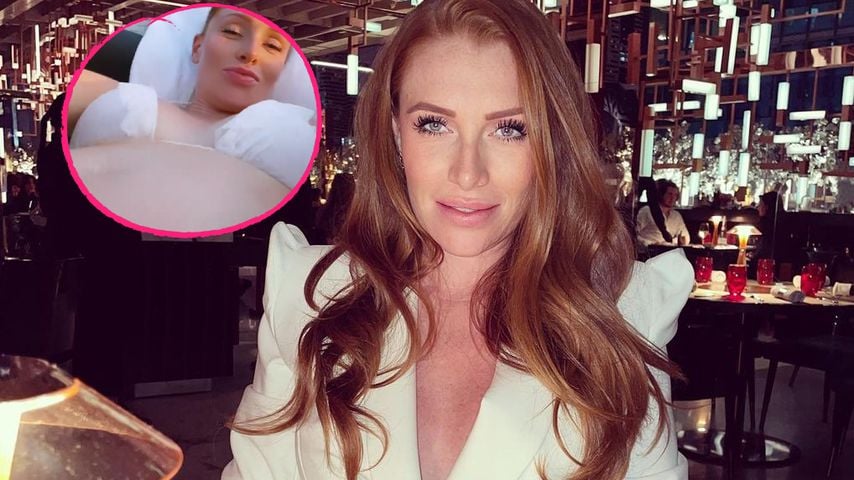 Ganz schön groß geworden! Georgina Fleur zeigt Babybauch