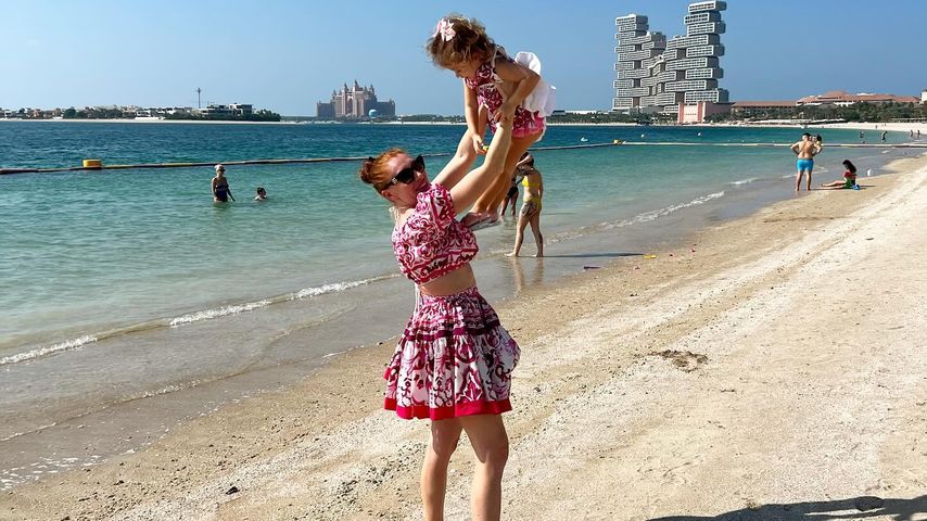 Georgina Fleur mit ihrer Tochter im Januar 2024