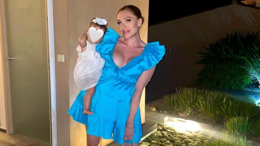 Georgina Fleur mit ihrer Tochter, August 2022