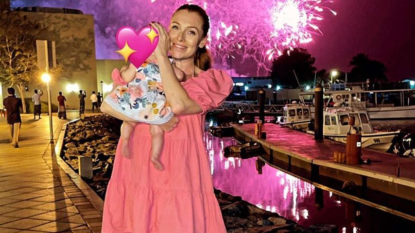 Bei Feuerwerk: Georgina Fleur teilt neue Pics mit ihrem Baby