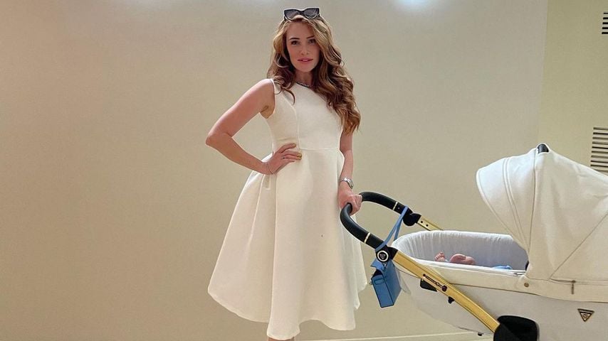 Reality-TV-Bekanntheit Georgina Fleur mit ihrer Tochter