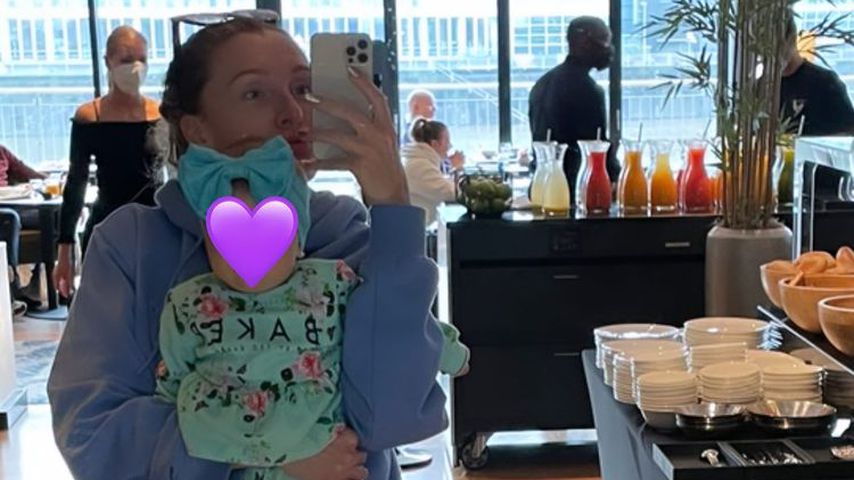 Georgina Fleur und ihre Tochter, Januar 2022