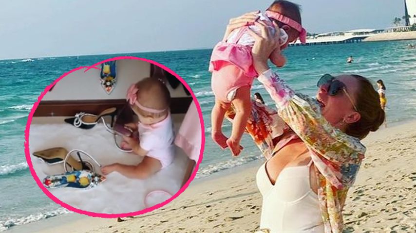 Ganz die Mama? Georgina Fleurs Tochter verrückt nach Schuhen