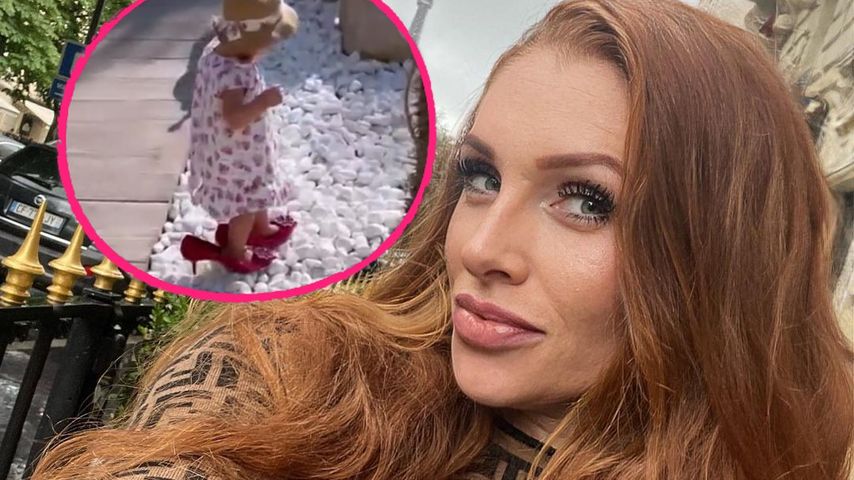 Wie ein Profi: Georgina Fleurs Tochter (1) trägt High Heels