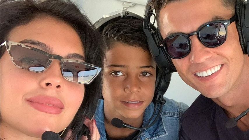 Georgina Rodriguez, Cristiano Ronaldo Jr. und Cristiano Ronaldo