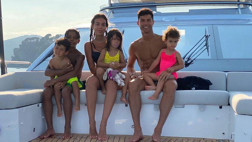 Georgina Rodríguez, Cristiano Ronaldo und seine Kinder