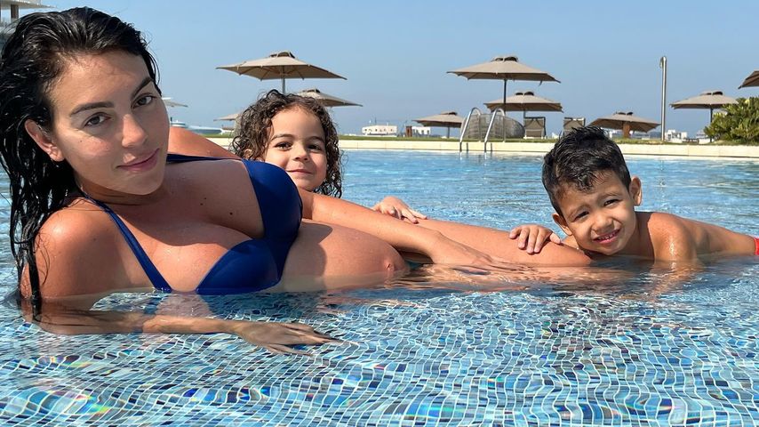 Georgina Rodríguez mit ihren Kindern in Dubai