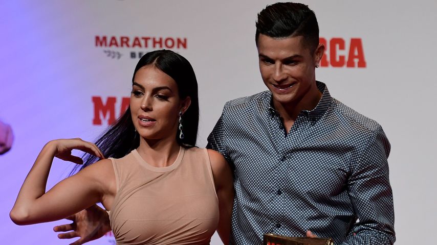 Georgina Rodriguez mit Cristiano Ronaldo, 2019