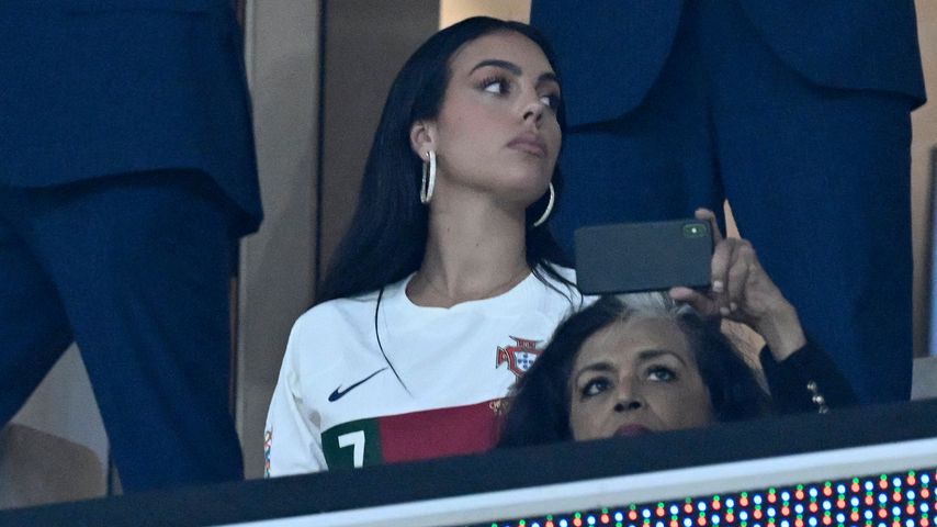 Georgina Rodriguez beim Viertelfinale der WM in Katar