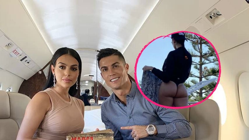 Ohne Hose: So heiß kümmert sich Ronaldos Freundin um Wäsche