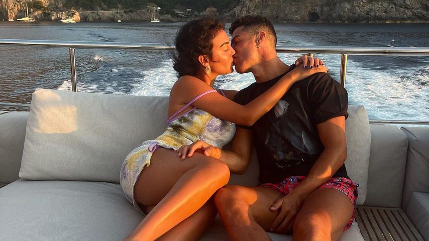 Georgina Rodríguez und Cristiano Ronaldo im Juli 2021