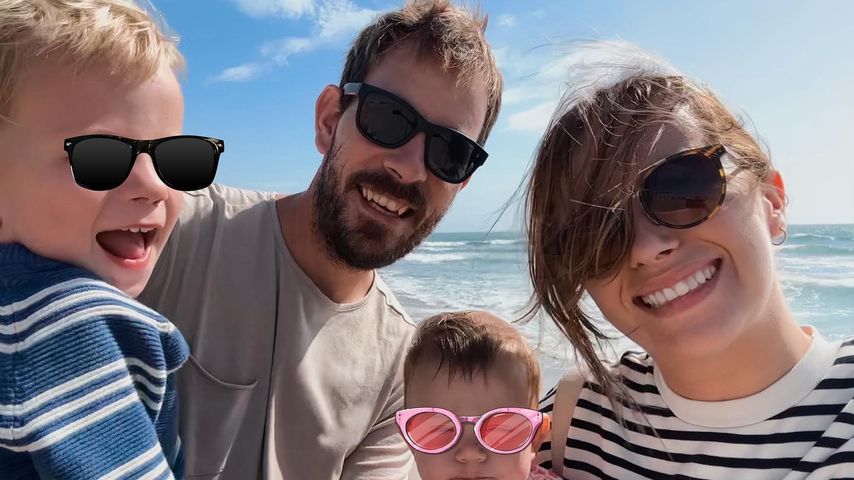 Gerald und Anna Heiser mit ihren Kindern im November 2023