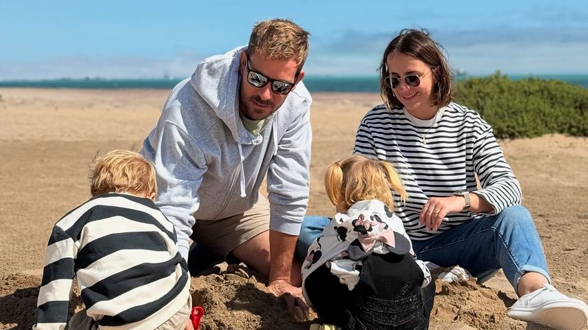 Gerald und Anna Heiser mit ihren Kids im April 2025