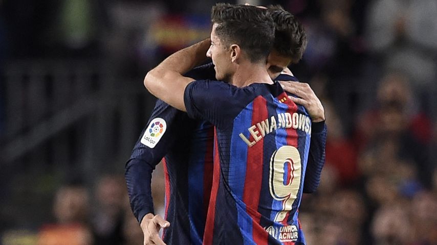 Gerard Piqué und Robert Lewandowski, 2022