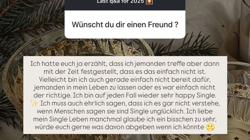 Gerda Lewis gibt ein Update zu ihrer Kennenlernphase im Dezember 2025