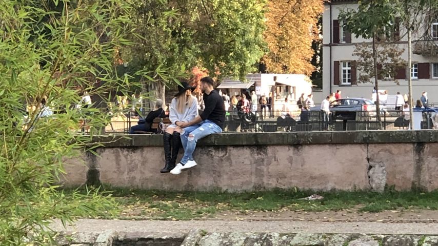 Gerda Lewis und Tim Stammberger in Straßburg, Oktober 2019