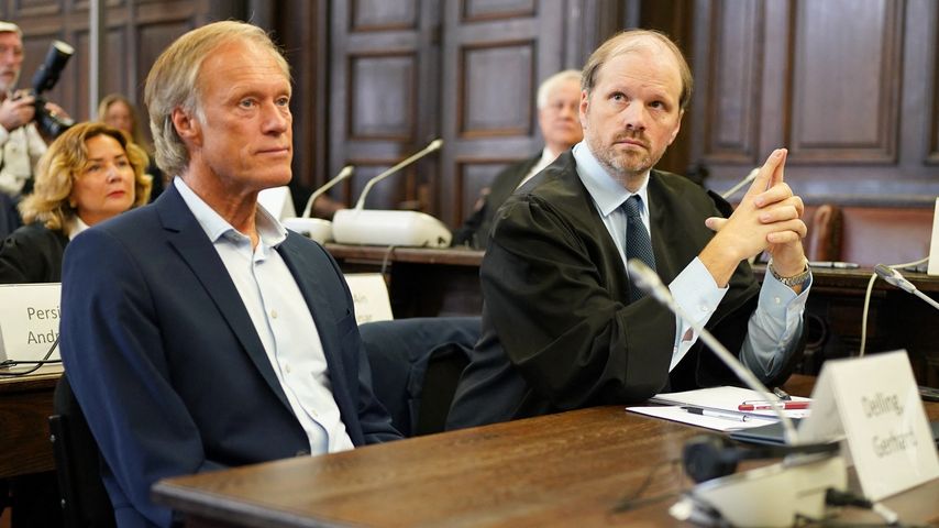 Gerhard Delling und sein Anwalt David Rieks