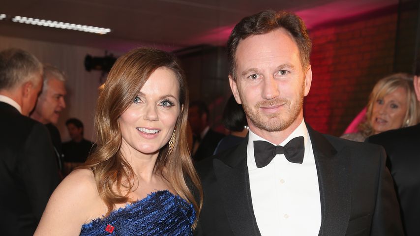 Geri Horner, sängerin, mit ihrem Mann Christian