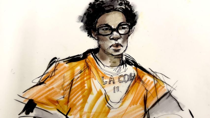 Gerichtszeichnung von D4vd während des Prozesses um den Mord an Celeste Rivas Hernandez