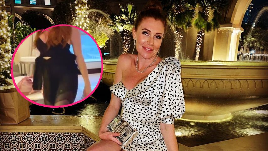 Georgina Fleur in Leggings: Ist hier eine Wölbung zu sehen?