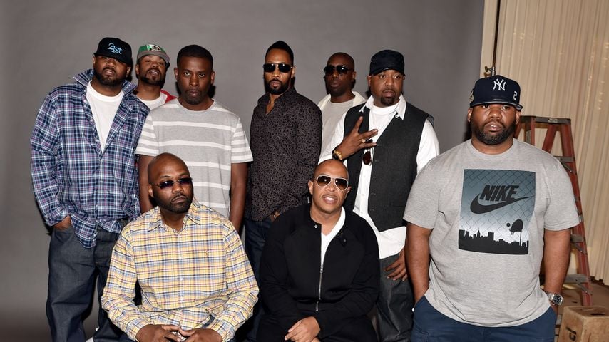 Der Wu-Tang Clan bei einer Pressekonferenz, 2014