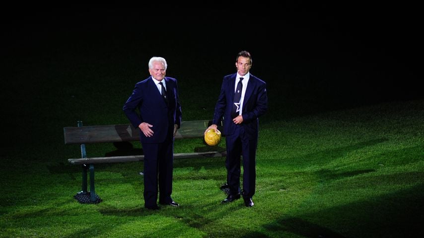 Giampiero Boniperti und Alessandro Del Piero bei der Eröffnung des neuen Juventus-Stadions 2011