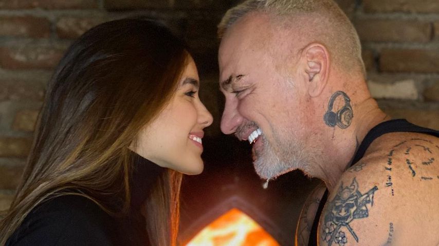 Gianluca Vacchi mit seiner Freundin Sharon