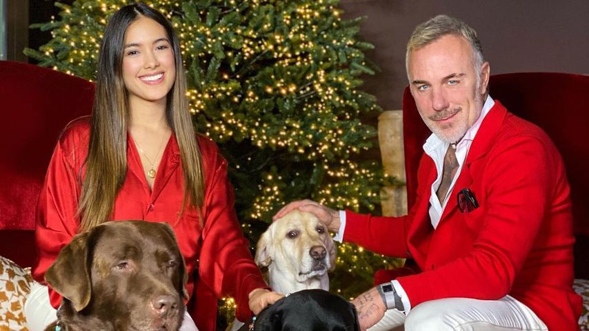 Gianluca Vacchi mit seiner Freundin Sharon im Dezember 2020