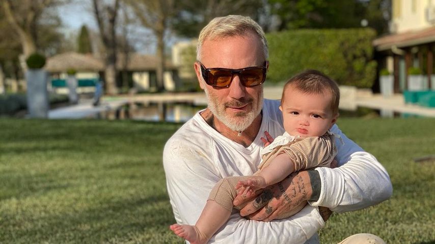 Gianluca Vacchi und Töchterchen Blu im April 2021