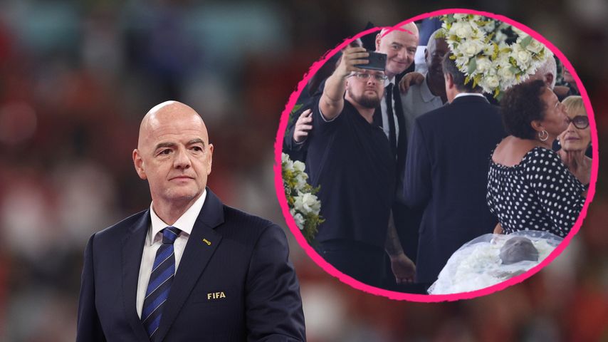 Geschmacklos: Gianni Infantino macht Selfies an Pelés Sarg!