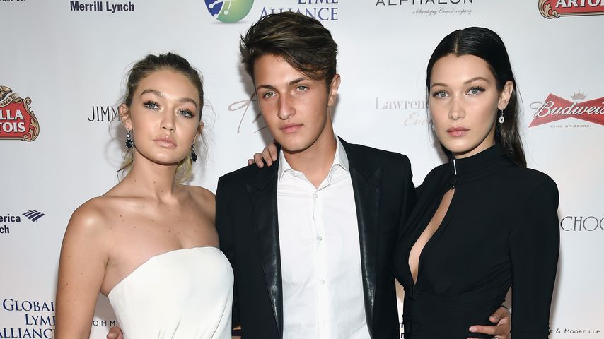Gigi, Anwar und Bella Hadid im Oktober 2015 in New York City