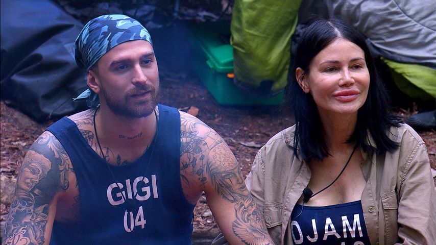 Gigi Birofio und Djamila Rowe beim Dschungelcamp-Finale 2023