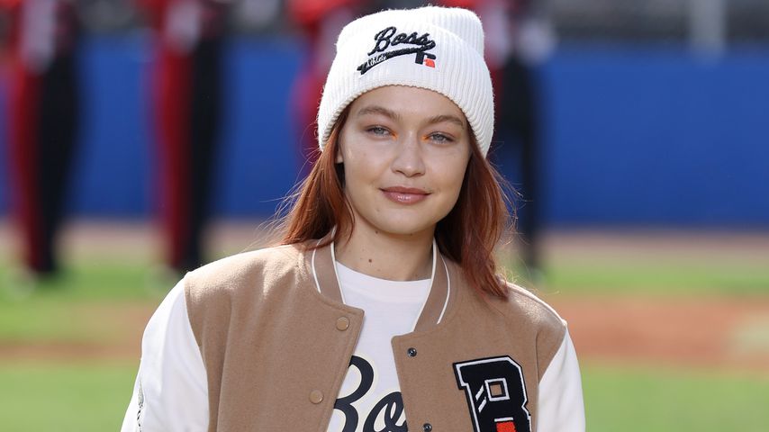 Gigi Hadid bei der Mailand Fashion Week, September 2021