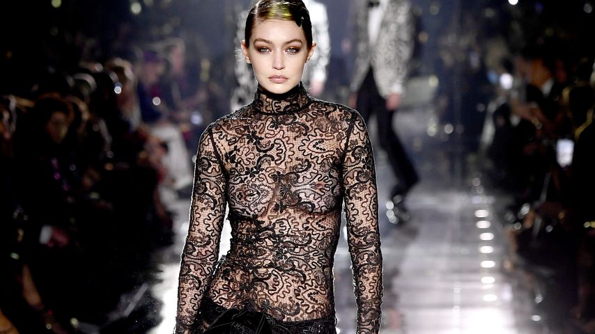 Gigi Hadid bei der Runway-Show von Tom Ford, Februar 2020
