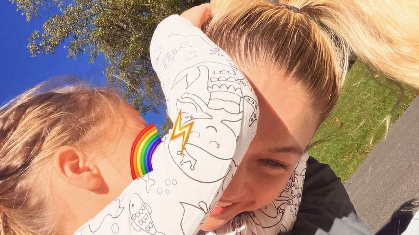 Gigi Hadid mit ihrer Tochter Khai