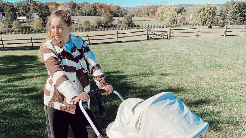 Gigi Hadid mit ihrer Tochter Khai