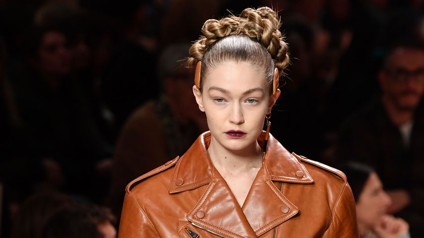 Gigi Hadid auf der Fashion Week in Mailand, 2020