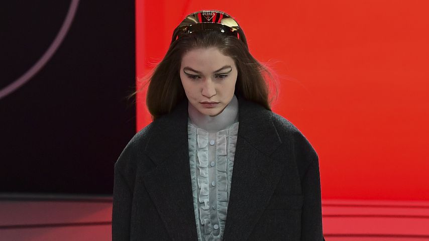 Gigi Hadid auf der Fashion Week in Mailand, 2020
