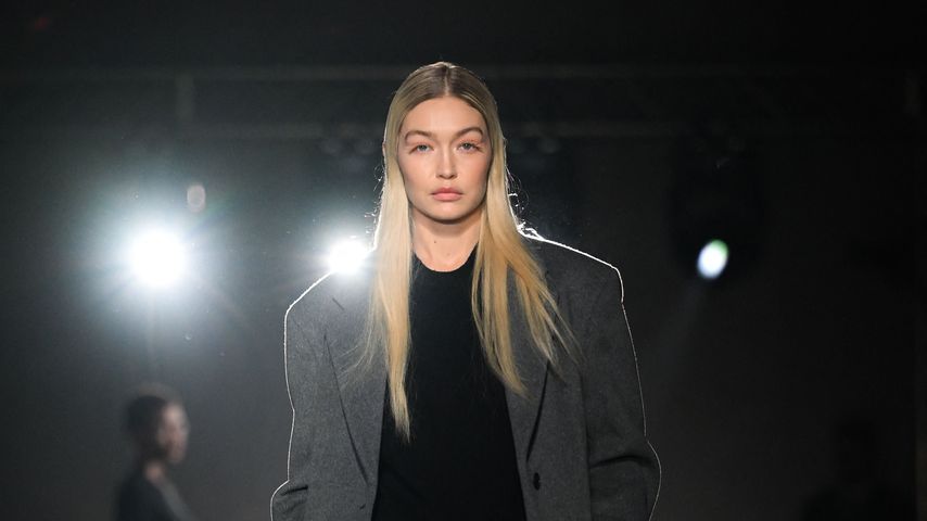 Gigi Hadid bei der Fashion Week in Mailand, Februar 2023